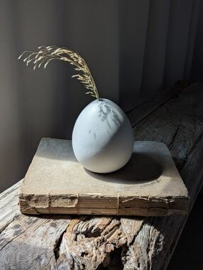 West Elm White Minimalist Bud Vase